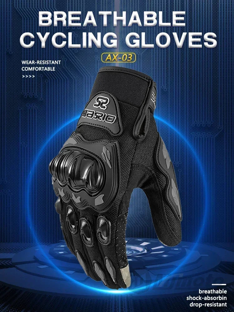 Man's Motorcycle Rider Fabric Gloves for Ktm Man Summer Touchscreen & Motocross Anti-fall Palm Accessories Sports Cycling mitten