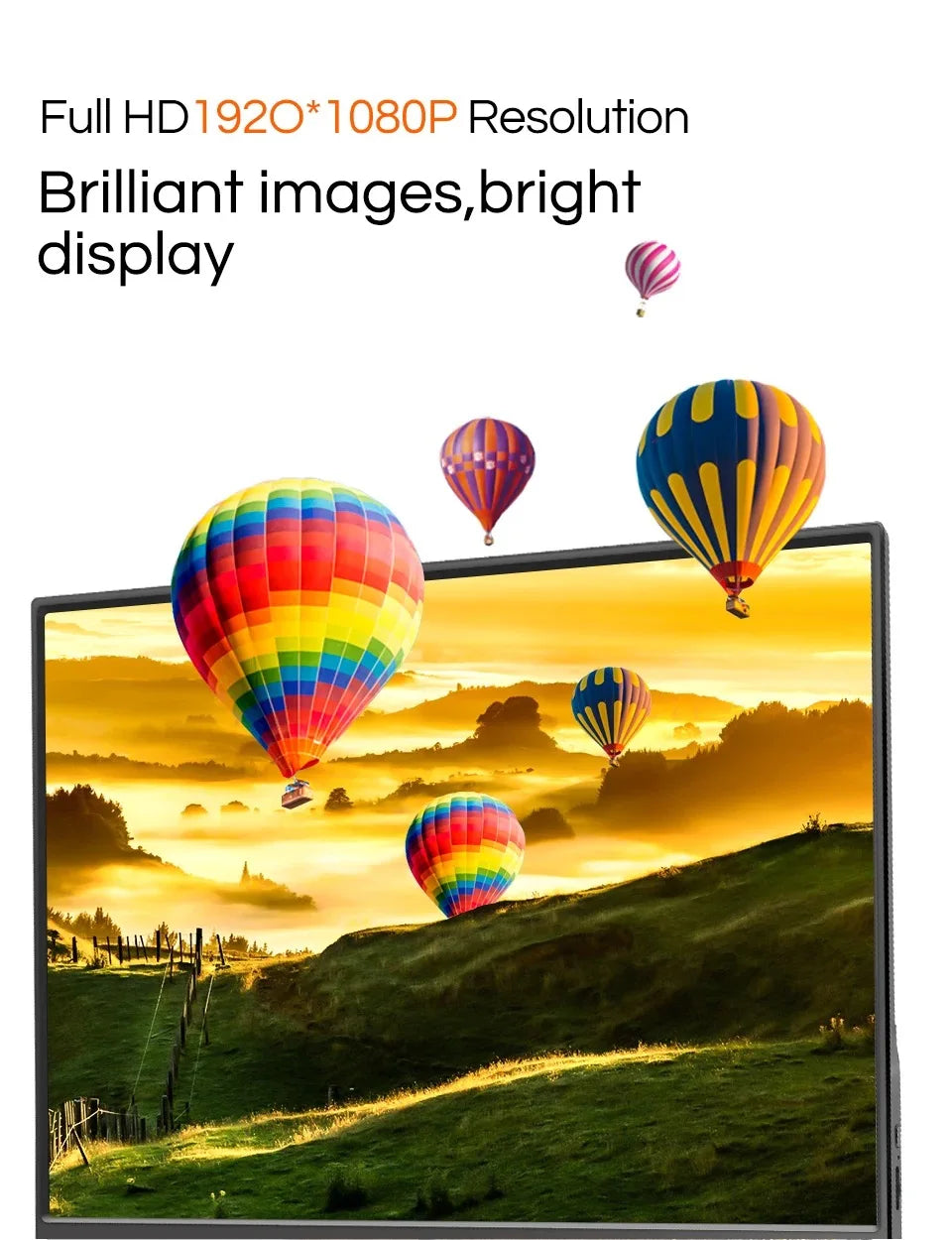 JSHIX 11.6 14 15.6 Inch Portable Monitor 1080P Full HD IPS Second Monitor for Gaming Laptop Phone Switch Xbox Sub Display Screen