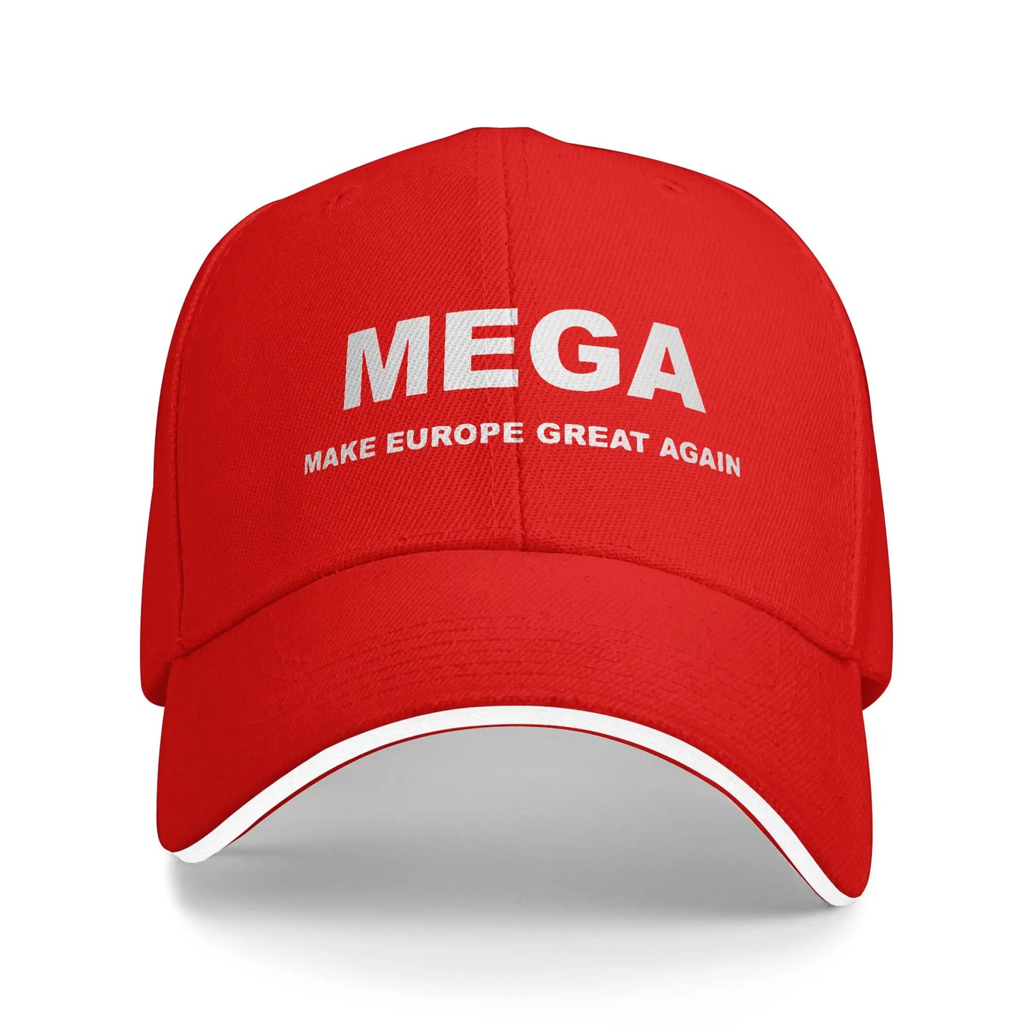 MEGA Make Europe Great Again Sun Baseball Cap Summer Women Men  Custom Trucker Hat Sun-Proof Casual Outdoor Sports Baseball Caps