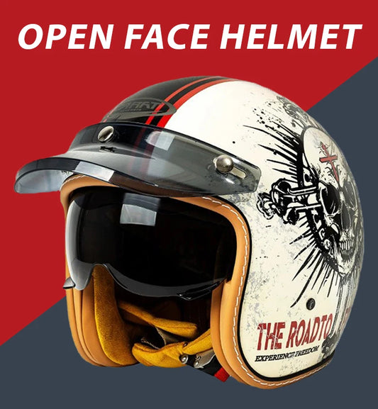 Jet Helmet Men Women Open Face Motorcycle Helmets DOT Approved Capacete De Moto ABS Material Moto Equipments ECE Certified