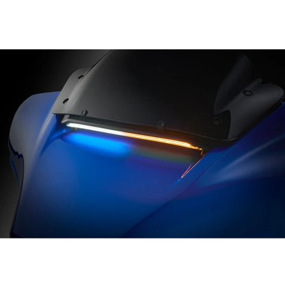 LED Windshield Center Fairing Vent Light For Harley Touring CVO Electra Street Glide Ultra 2023-2025 - High Brightness