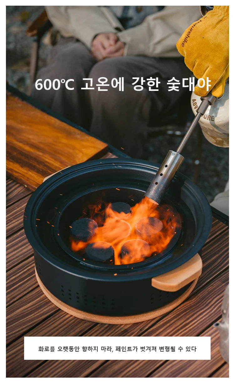 Naturehike Cool Camping Gear Outdoor Barbecue Griddle Round Tabletop Barbecue Grill Portable Carbon Stove Charcoal Grill Stove