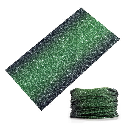 2024 New Green Bandanas Future Geometry Design Sports Headbands For Woman Man Balaclava Funny Face Mask Cycling Neck Scarf