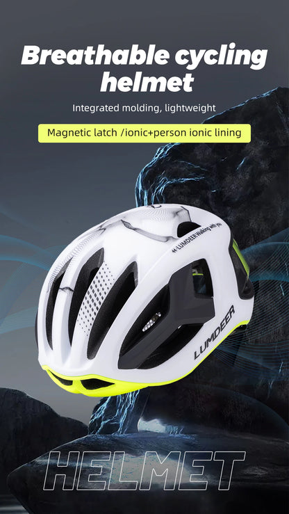 Eastinear new bicycle helmet ultra light breathable men and women outdoor sports cycling safety helmet with magnetic tail light