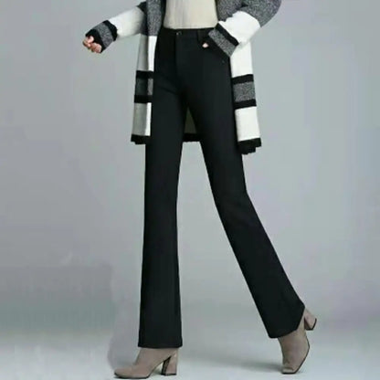 Simple Casual Women Suit Pants Straight Leg Pants Office Ladies Female Trousers Versatile Business Casual Pants Office Trousers