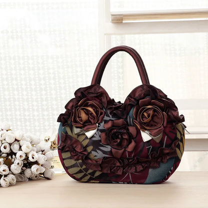 New women's handbag pure color lace zipper handbag mom bag large capacity mobile phone change purse storage bag