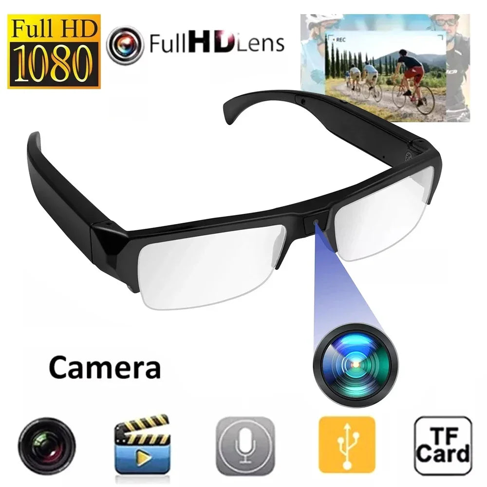 HD 1080P Mini Camera Meetings DVR Protable Glasses Cam Sports Video Small Outdoor Camcorder Conference Process Driving Etc