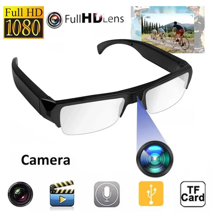 HD 1080P Mini Camera Meetings DVR Protable Glasses Cam Sports Video Small Outdoor Camcorder Conference Process Driving Etc