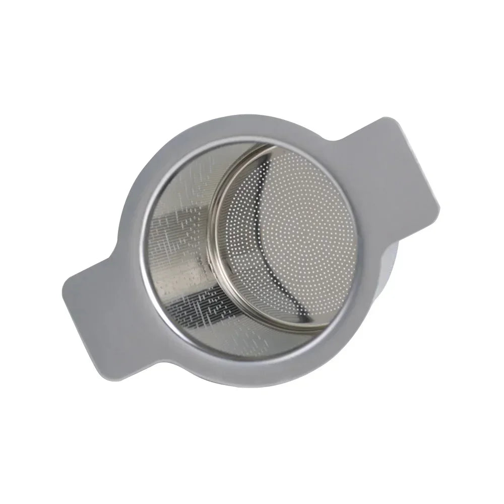Loose Leaf Tea Infuser Stainless Steel Double Handle With Lid Fine Mesh Coffee Filter Hanging Cup Leak Proof Strainer‌