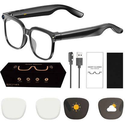 M02S smart glasses 8MP camera real-time translation and navigation Bluetooth call AI glasses, suitable for business work