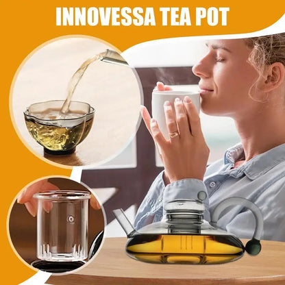 Flower Tea Teapot Set British-Style Boiled Fruit Tea Set Heat-Resistant Glass Affordable Luxury Health Pot Wasserkocher