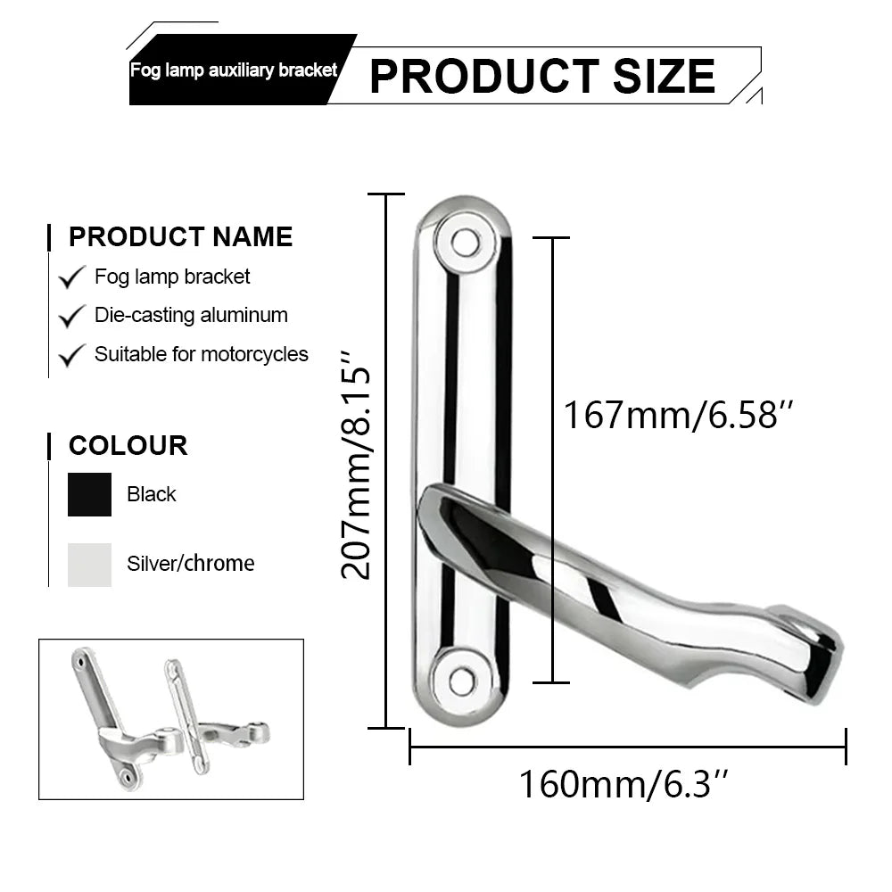 for Harl-ey Auxiliary Lighting Auxiliary Lighting Brackets Fog Light for Ha-rley Cvo Street Glide Flhx 2006-2020 Frame Parts