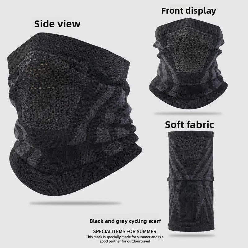 Motorcycle Balaclava Winter Neck Warmer Windproof Face Mask Cold Protection Seamless Scarf Ear Cover Breathable Riding Outdoor