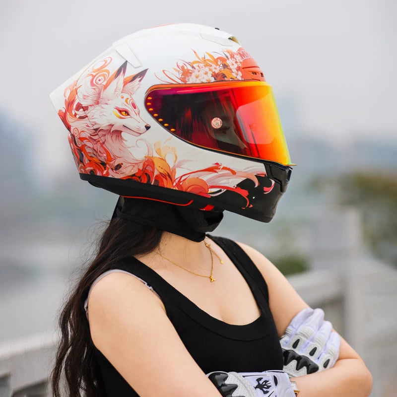 MKAN Full Face Motorcycle helmet Gumiho  helmet Riding Motocross Racing Motobike Helmet