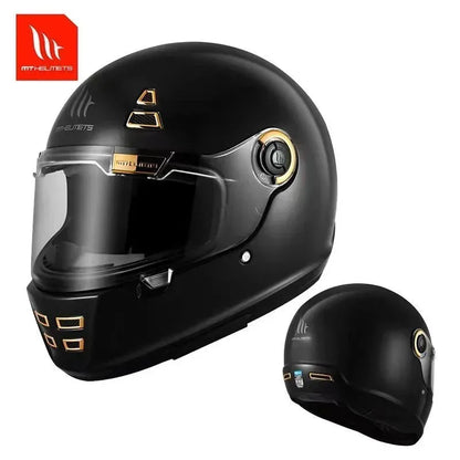 MT Jarama Retro Motorcycle Helmet DOT ECE Certification Full Face Racing Off Road Helmet Cascos Para Motos Capacete Casco Moto