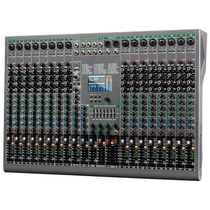 Depusheng Digital Mixer Professional Audio Mixer 18channels with 99bit dps reverb chip Bluetooth USB MP3 for stage bar studio DJ