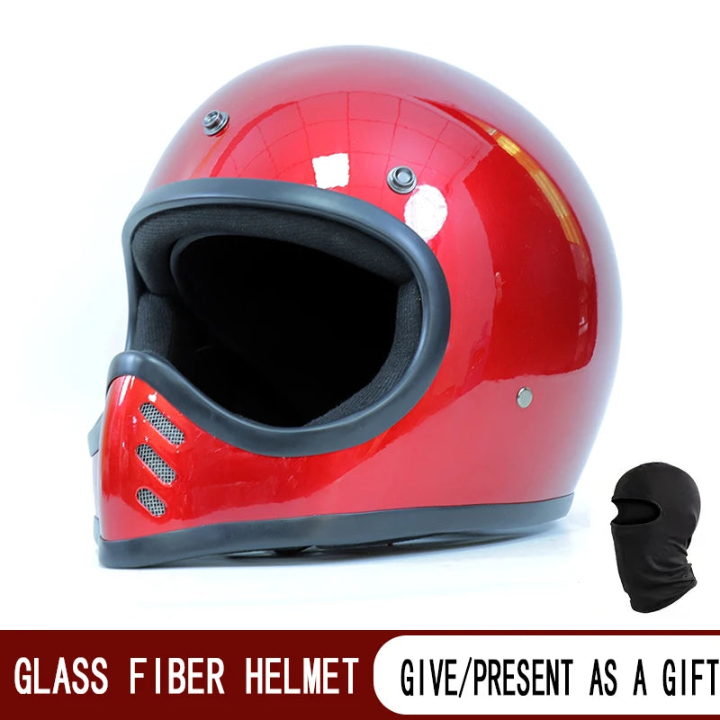 Motorcycle helmet Japanese pointy helmet retro cruise knight helmet motorcycle scooter FRP four seasons space helmet.