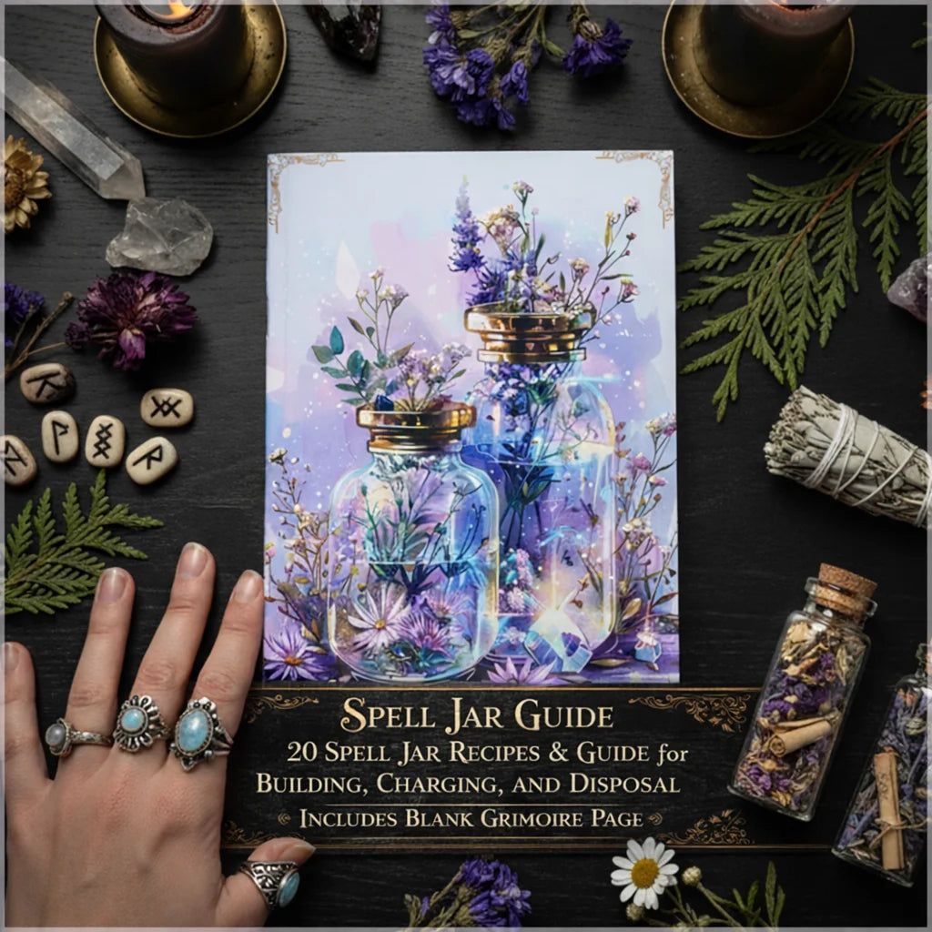 77 Pages Witchcraft Grimoire Pages Book of Shadows Kit with Moon Phases Herbal Lore Spells Gothic Dark Academia Witch Journal