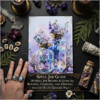 77 Pages Witchcraft Grimoire Pages Book of Shadows Kit with Moon Phases Herbal Lore Spells Gothic Dark Academia Witch Journal