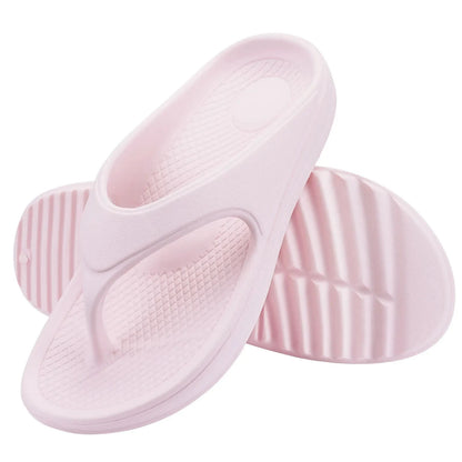 Kidmi Women Flat Sandals Women Slippers Outdoor Non-slip House Slippers Unisex Beach Slides Orthopedic Breath Soft Slippers