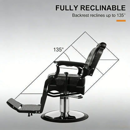 Artist Hand Barber Chair, Hair Salon Chair, Heavy Duty Barber Chair for Barbershop, Tattoo Massage, Beauty Spa,Customized