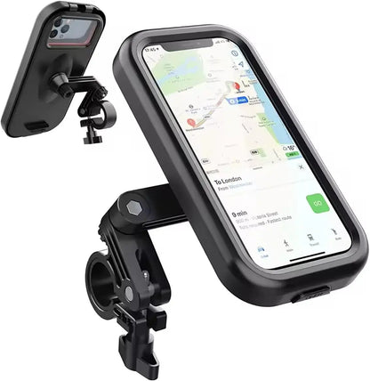 Waterproof Motorcycle Bike Mobile Phone Holder Universal Bicycle 360° Swivel Adjustable Motorcycle Holder for 4.7-6.8 in phones