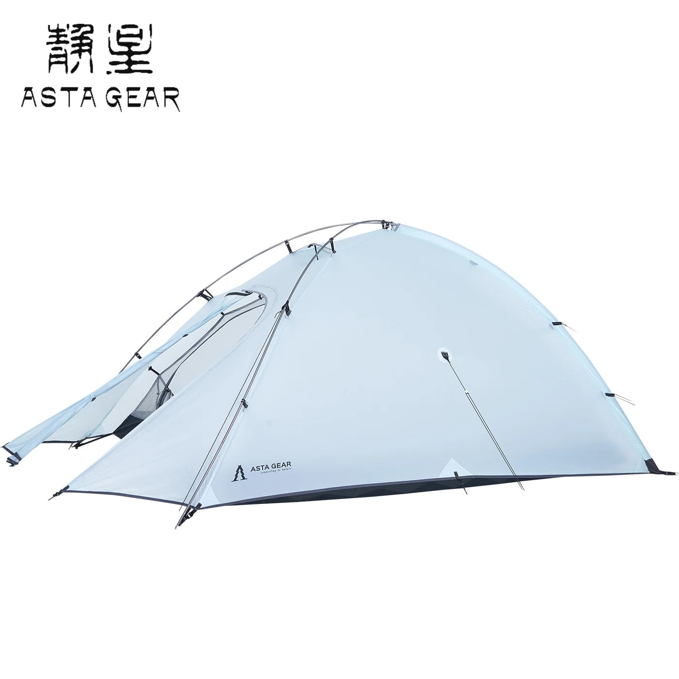 ASTA GEAR Qiusuo 2P Ultralight Tent Outdoor Camping Self-standing Tent 10D Nylon Waterproof Windproof Hiking Mountaineering