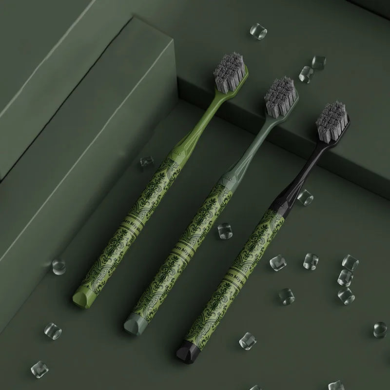 6 PC New Forest Series Soft Adult Toothbrush Gift Box With Wide Head Family Set Light Luxury High-end Toothbrush Teeth Cleaning