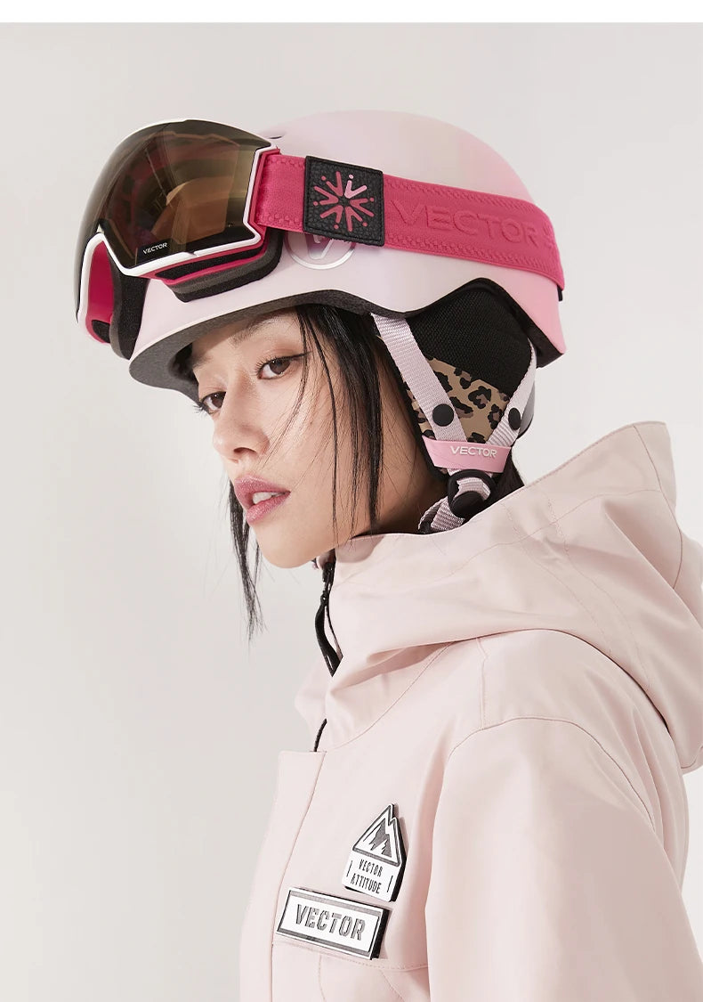 VECTOR Ski Helmet Safety Integrally-Molded Snowboard Helmet Motorcycle RemovableSkiing Snow Husband Men Women Child Kids