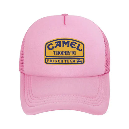 Camel Trophy 91 Print Mesh Baseball Cap Men Women Summer Sun Caps Street Hip Hop Hat Outdoor Sunshade Hat Daily
