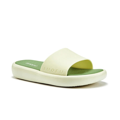LUOFU Ladies Slippers Anti-Slip Soft Sole Fashionable Thick Bottom Women's Slip-On Shoes Comfortable Home Footwear