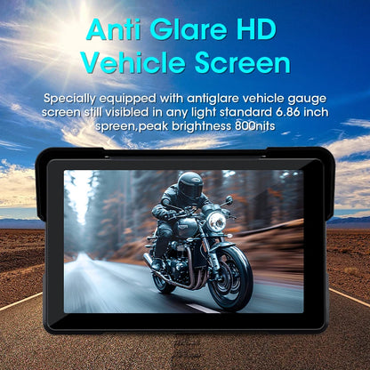 Vtopek 5"/7" inch Motorcycle DVR GPS Navigation Multimedia Player Wireless CarPlay Android Auto IPX7 Waterproof Screen Recorder