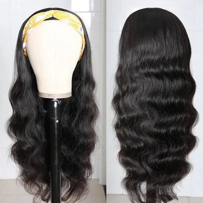 42 Inch Body Wave Headband Wig for Women Human Hair Glueless Wear and Go Glueless 100% Brazilian Virgin Human Hair 200 Density