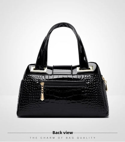 Women's Bag New Style Middle-aged Women's Bag Simple Trendy Single Shoulder Crossbody Bag Fashionable Elegant Handheld Mom Bag