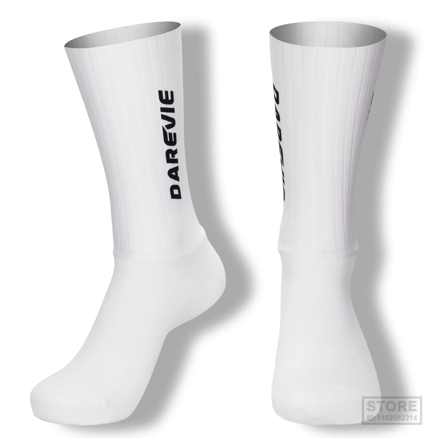 Pro DAREVIE Cycling Socks Aero Sock High Speed Sports For Men Anti-slip Breathable Athletic Moisture Control