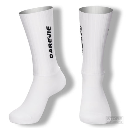Pro DAREVIE Cycling Socks Aero Sock High Speed Sports For Men Anti-slip Breathable Athletic Moisture Control