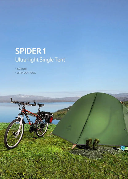 Naturehike Cycling Tent 1 Person Portable Ultralight Backpacking Trekking Tent Waterproof Double Layer Camping Tent