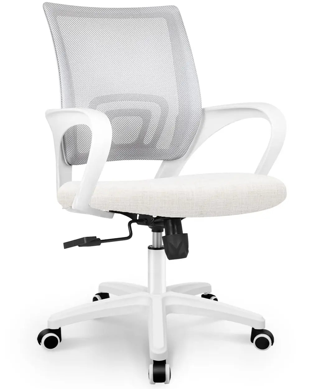 Office Desk Computer Chair Ergonomic Mesh Gaming Mid Back Seat with Comfy Lumbar Support Adjustable Height Swivel, Customized