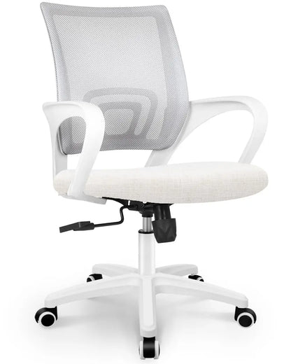 Office Desk Computer Chair Ergonomic Mesh Gaming Mid Back Seat with Comfy Lumbar Support Adjustable Height Swivel, Customized