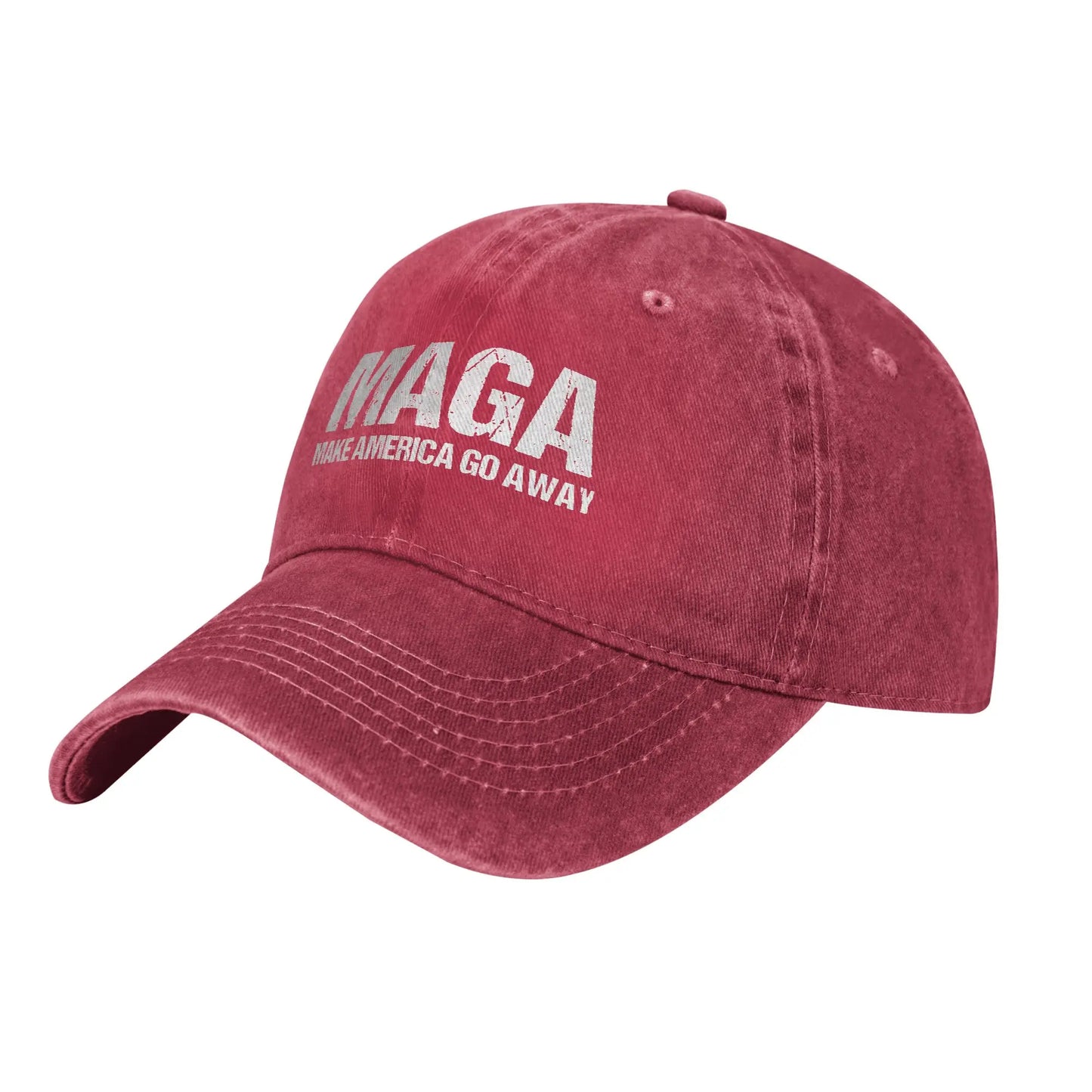MAGA Make America Go Away  Men Women Baseball Caps Greenland Distressed Denim Caps Hat Classic Outdoor Summer Gift Headwear