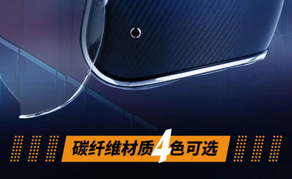 VCOROS Carbon fiber Retro Motorcycle Helmet Half Open face helmet fiberglass Cascos para motos DOT Certification
