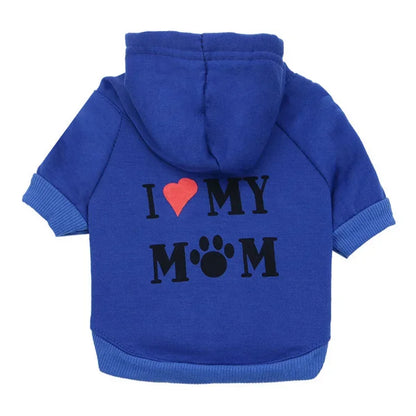 Security Dog Hoodie, Small Dog Coat, Chihuahua Sweatshirt, French Bulldog, Warm Puppy Clothes, XS-L