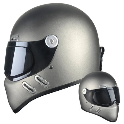 Carbon Fibre Motorcycle Helmet Full Face Retro Motorbike Helmet Men Women Cascos Para Moto Capacete Casco Moto For Harley DOT