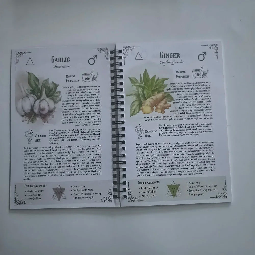 The Amish Natural Family Herbs Handbook The Characteristics And Effects Of Various Herbs Note Book