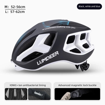 Eastinear new bicycle helmet ultra light breathable men and women outdoor sports cycling safety helmet with magnetic tail light