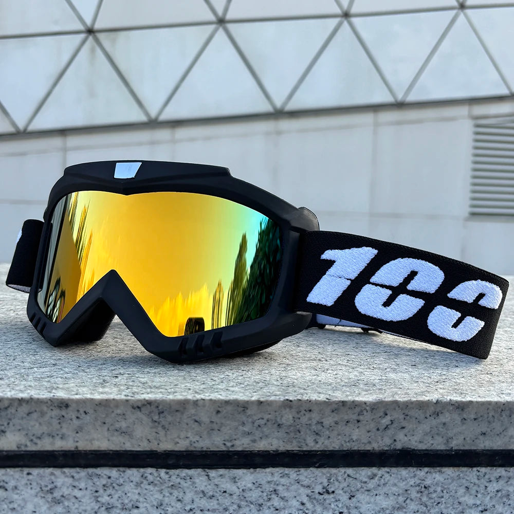 100 Motorcycle Goggles For Men Motocross Sunglasses Safety Protective MX ATV Ski Helmet Goggles vintage Driving Glasses