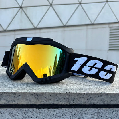 100 Motorcycle Goggles For Men Motocross Sunglasses Safety Protective MX ATV Ski Helmet Goggles vintage Driving Glasses
