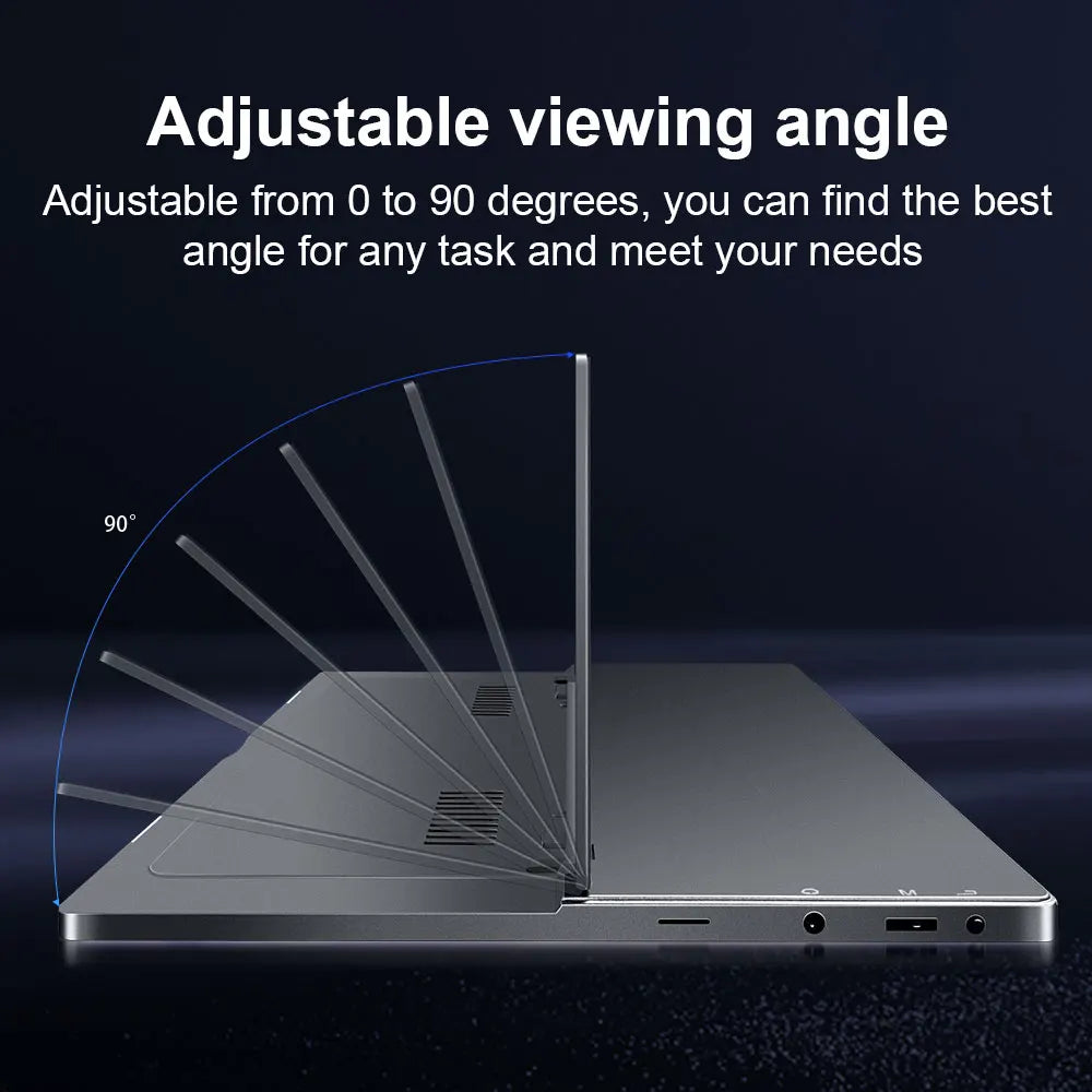 HAILESI Mobile Monitor 15inches 4K 3240x2160 Touch Panel 3:2 Screen Ratio High Brightness 450 nits IPS Gamut HDR Ultra-thin
