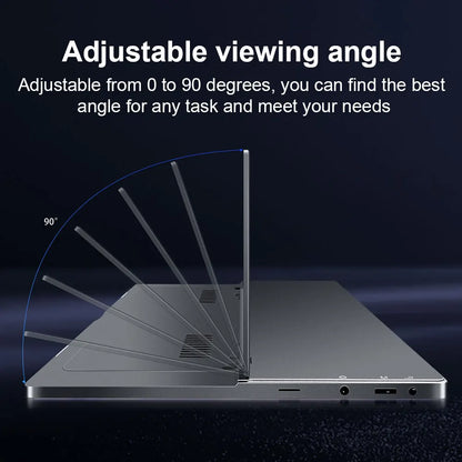 HAILESI Mobile Monitor 15inches 4K 3240x2160 Touch Panel 3:2 Screen Ratio High Brightness 450 nits IPS Gamut HDR Ultra-thin