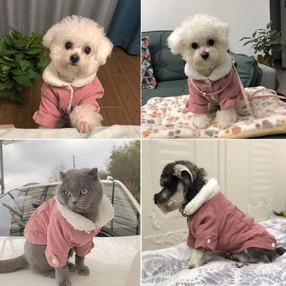 Autumn Winter Pet Cat Dog Clothes For Small Medium Dogs Soft Fleece Warm Cats Coat Jacket Puppy Kitten Sweater Chihuahua Vest